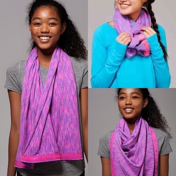 Ivivva Space Dye Pink Purple Infinity Scarf Wrap - Picture 1 of 8